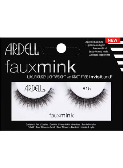 Ardell Faux Mink Lashes 815 - Luxuriously Lightweight with Knot-Free Invisiband