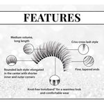 Ardell Faux Mink 812 False Eyelashes - Medium Volume Long Length with Invisiband