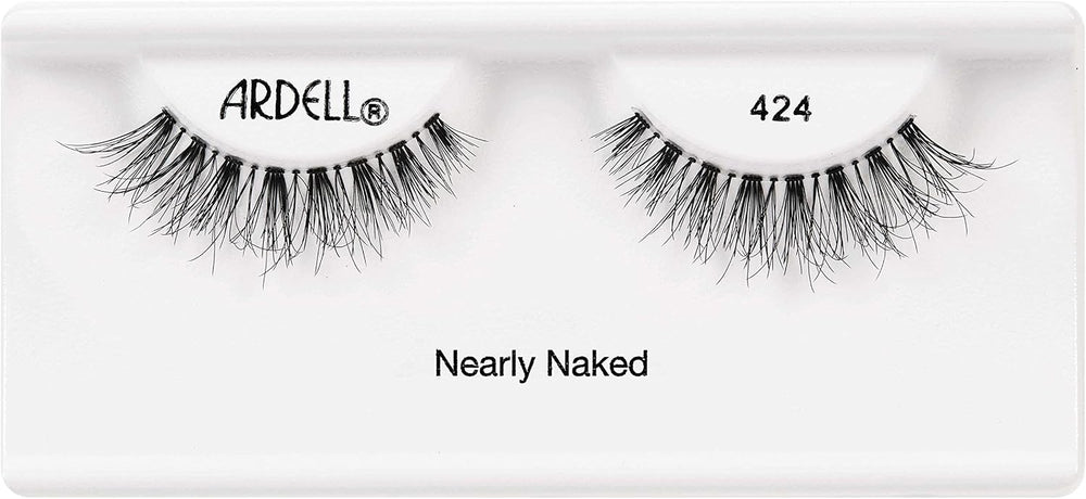 Ardell Professional Naked Lashes 424 Lightweight False Eyelashes with Invisiband – Black – 1 Pair