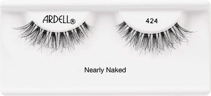 Ardell Professional Naked Lashes 424 Lightweight False Eyelashes with Invisiband – Black – 1 Pair