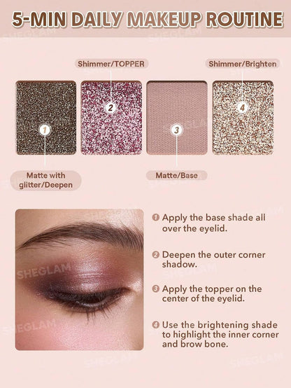 The Essentials Pocket Eyeshadow Palette – Fortune, 4.2 g