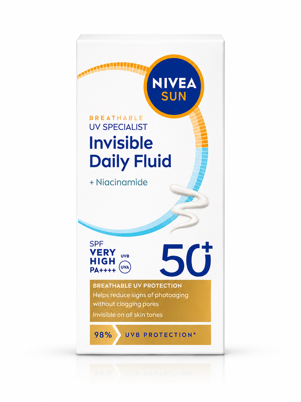 BREATHABLE UV SPECIALIST Invisible Daily Fluid +Niacinamide SPF VERY HIGH PA++++ UVA 50+ 40ml