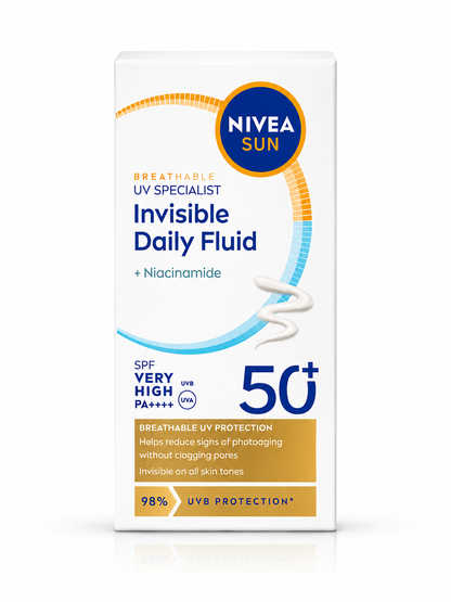 BREATHABLE UV SPECIALIST Invisible Daily Fluid +Niacinamide SPF VERY HIGH PA++++ UVA 50+ 40ml
