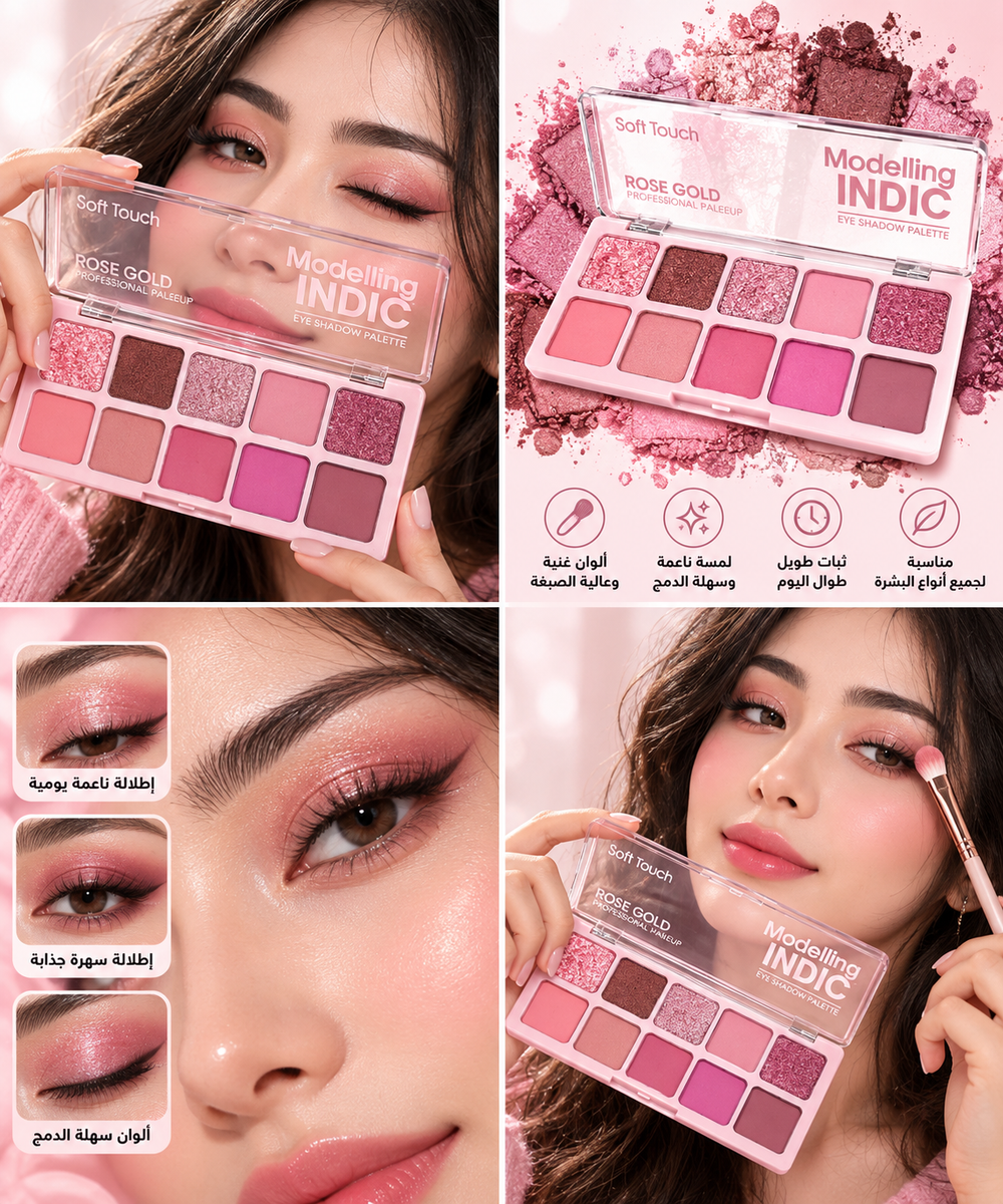 Nude eyeshadow Soft touch  shade A - 10 color