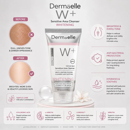 Elle Hyalu White W+ Sensitive Area Cream WHITENING 60ml