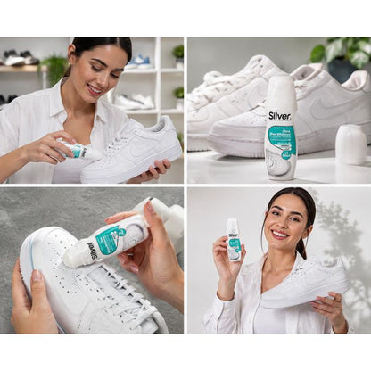 Silver SPECIALIST Ultra Shoe Whitener - Cover Scuffs & Scratches - Refresh - white - x3 Effect - 75g