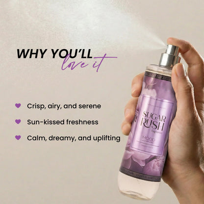 Sugar Rush Premium Body Splash - Sweet Floral Fragrance Mist for Women - 220ml
