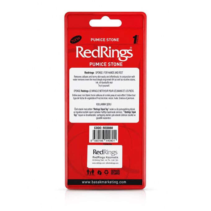 RedRings Pumice Stone for Callus and Horny Skin Removal Color May Vary