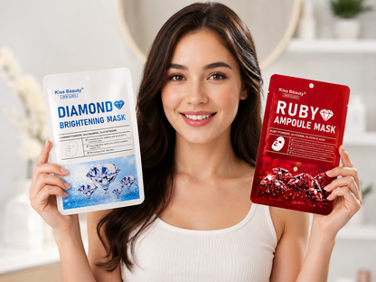 DIAMOND & RUBY - BRIGHTENING,AMPOULE MASK Bundle - 30ml per pcs