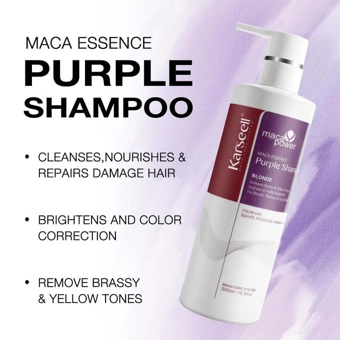 Maca Power Purple Shampoo – Maca Essence Blonde Care 500ml