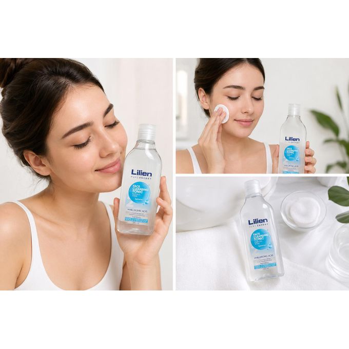 Lilien PURE ENERGY - FACE CLEANSING TONIC WATER - HYALURONIC ACID - PANTHENOL - 250ml