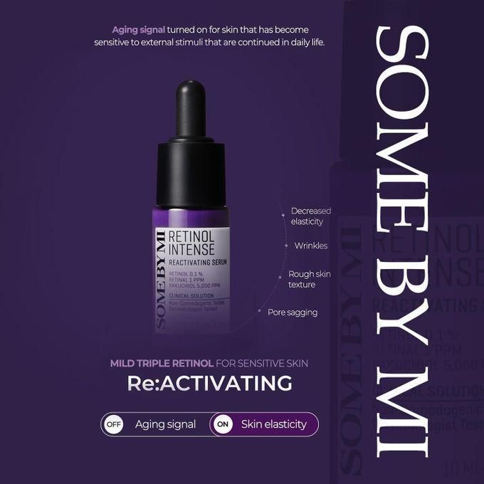Some By Mi Retinol Intense Reactivating Serum Mild Triple Retinol for Sensitive Skin - 10ml