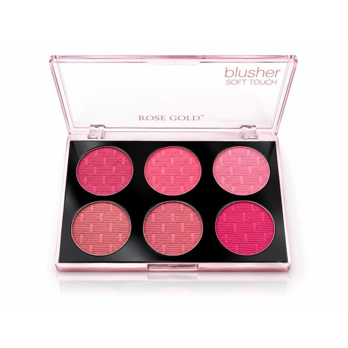 ROSE GOLD Matte blusher SOFT TOUCH 6 COLOR - G - 18g