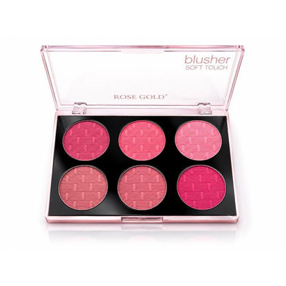 ROSE GOLD Matte blusher SOFT TOUCH 6 COLOR - G - 18g