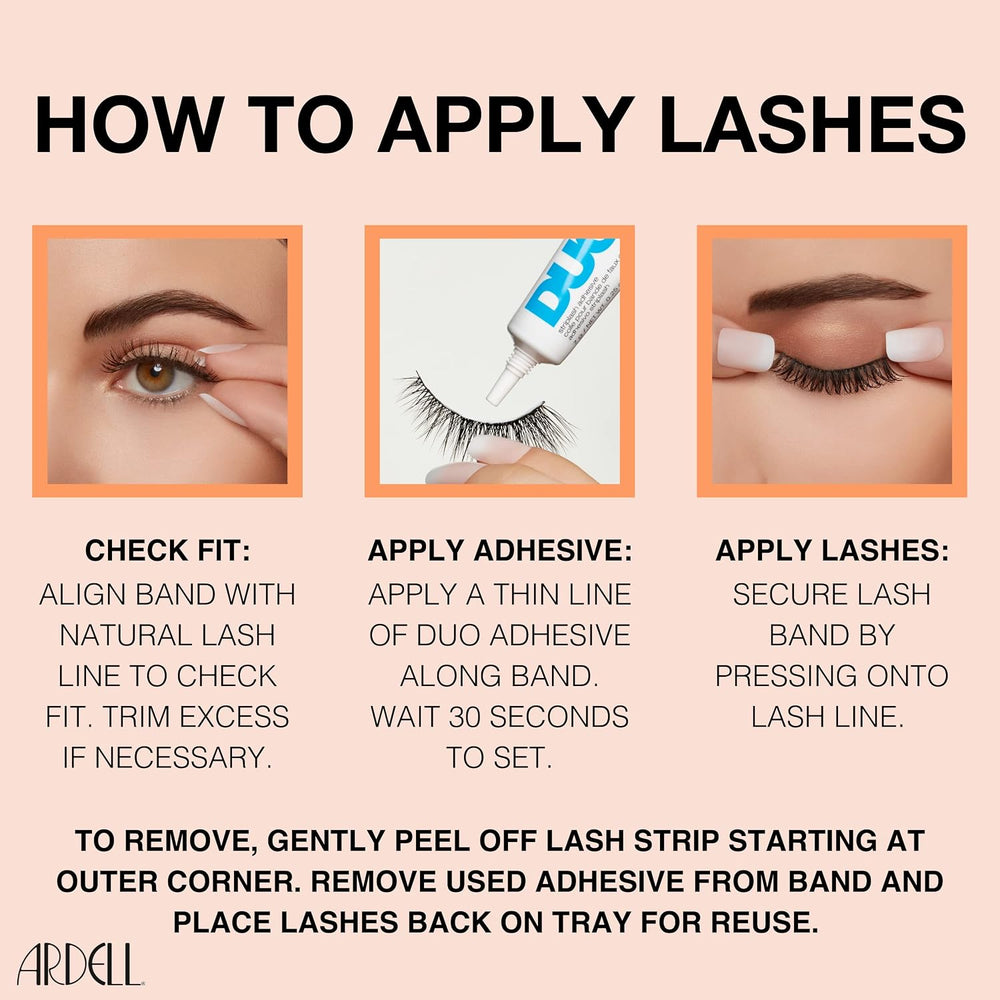 Professional Naked Lashes 420 – Lightweight Natural False Eyelashes, 1 Pair