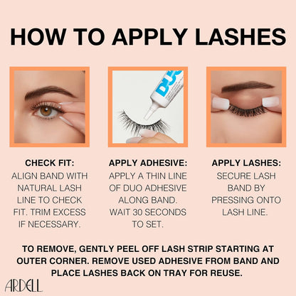 Professional Naked Lashes 420 – Lightweight Natural False Eyelashes, 1 Pair