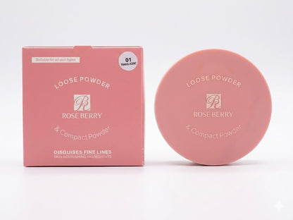 LOOSE POWDER & Compact Powder Suitable for all skin types - 01 TRANSLUCENT With a brush - 14g - 20g