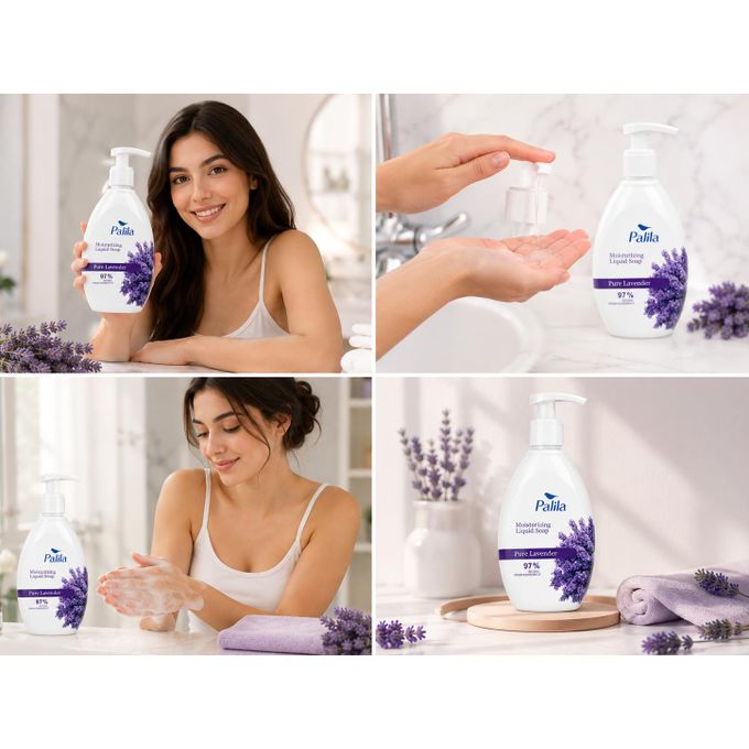 Palila Moisturizing Liquid Soap -97% NATURAL ORIGIN INGREDIENTS - Hand Soap - Pure Lavender - 500ml