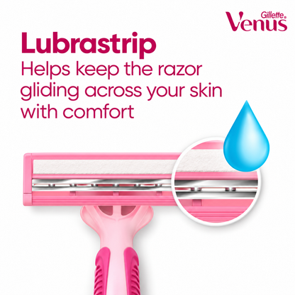 Venus Daisy 2 Women's Disposable Razors, 2 Blades – 5 Pieces