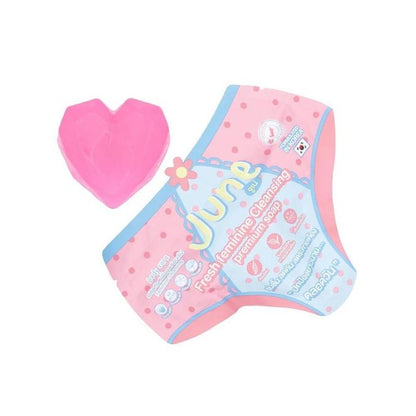 June Fresh Feminine Cleansing Premium Soap – Heart-Shaped Lady Care - 50g