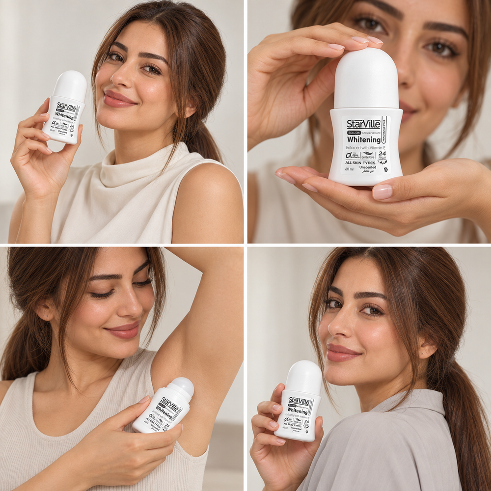 Whitening Antiperspirant Roll-On – Fragrance Free - Unscented - 60ml