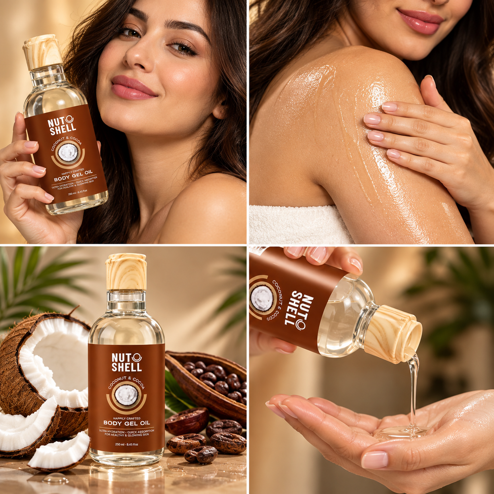 COCONUT & COCOA BODY GEL OIL - 250ml