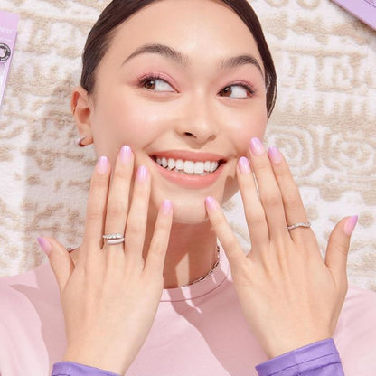 Kiss imPRESS THE NO GLUE MANI IMC52C Take A Chance 30 Nails Lavender Ombré