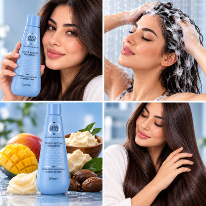 Triple Butter Hair Shampoo Shea  Mango Cupuacu Butters 355 ml