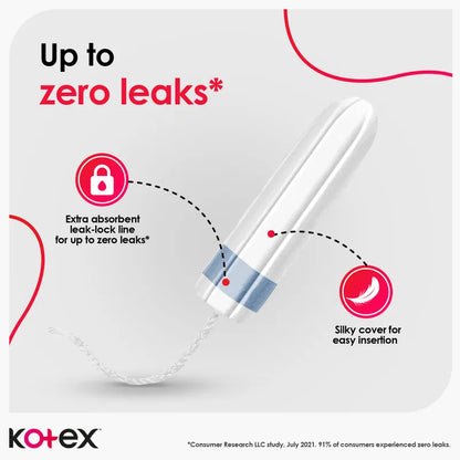 Kotex TAMPONS ZERO LEAKS NORMAL 16PCS