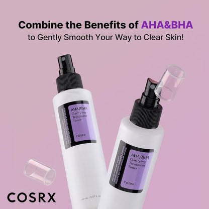 Cosrx AHA - BHA Clarifying Treatment Toner Gentle Exfoliating Facial Toner - 150ml