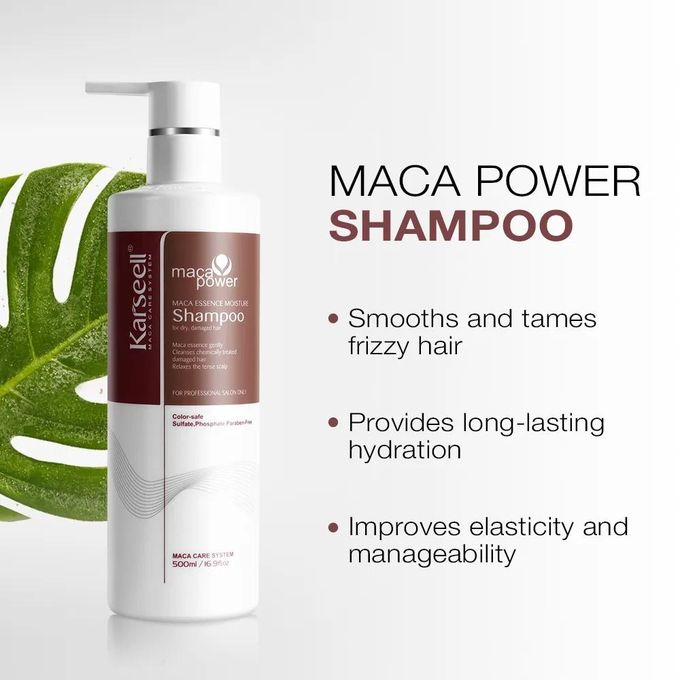 Maca Power Moisture Shampoo – Maca Essence Moisture Care 500ml