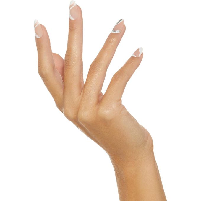Kiss imPRESS The No Glue Mani Press-On Nails – Nude Swirl Design On My Mind (30 Nails) IMM29C Nude Swirl- beige