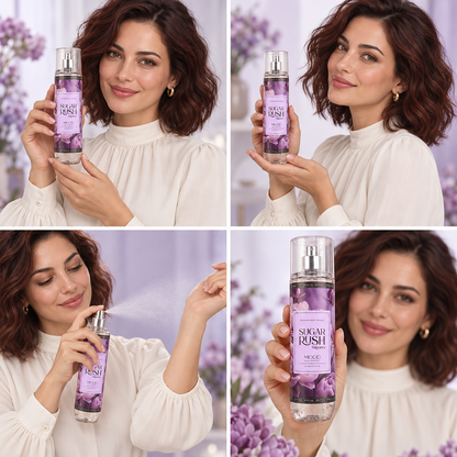 Sugar Rush Premium Body Splash - Sweet Floral Fragrance Mist for Women - 220ml