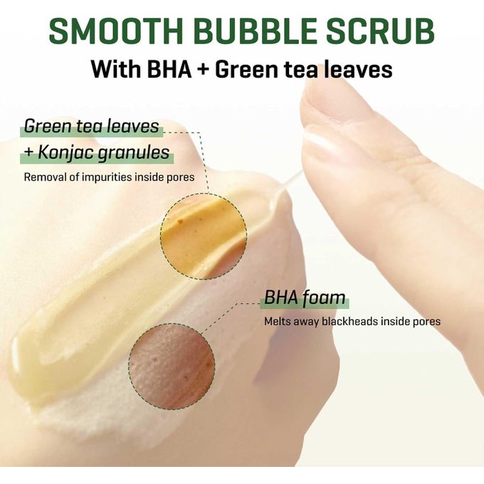 Some By Mi Bye Bye Blackhead 30 Days Miracle Green Tea Tox Bubble Cleanser - 120g
