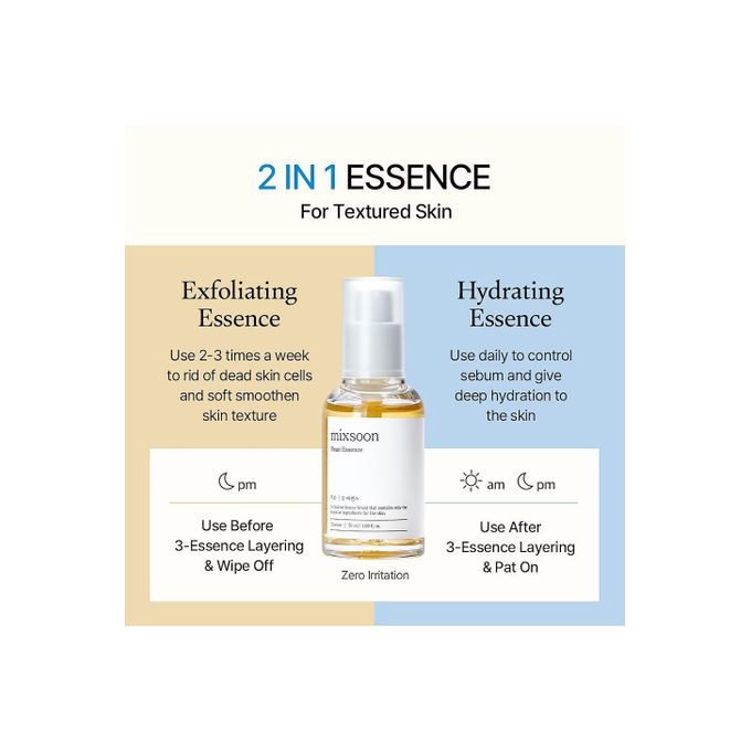 mixsoon Bean Essence Fermented Soybean Hydrating Exfoliating Essence - 50ml