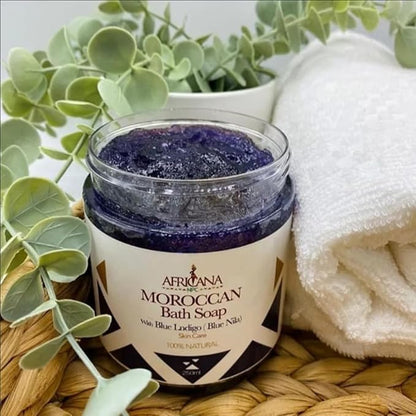 MOROCCAN Bath Soap With Blue Nila - Skin Care 100% NATURAL 300gm