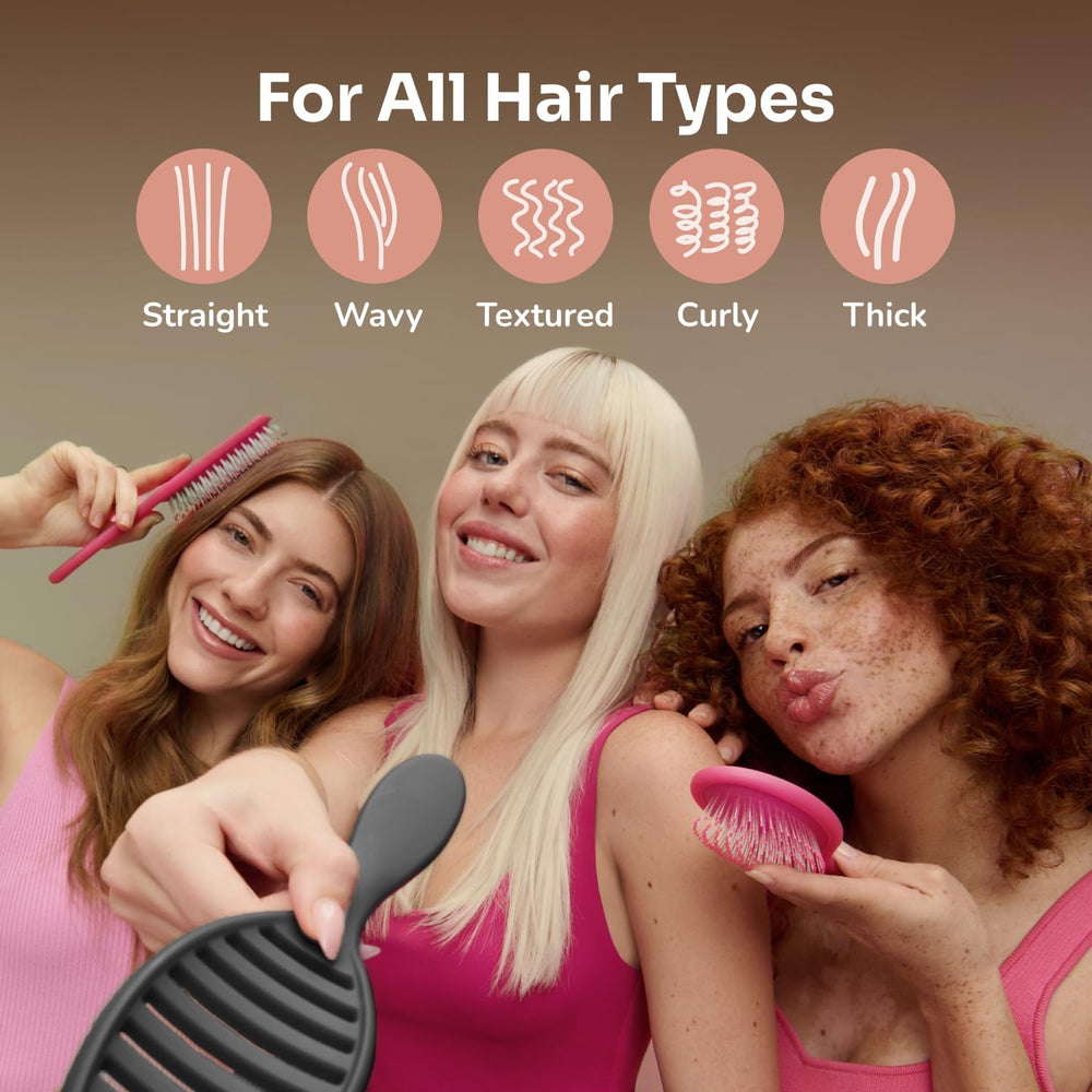 Ceramic Speed Dry Detangling Hair Brush for Wet & Dry Hair – Black 2