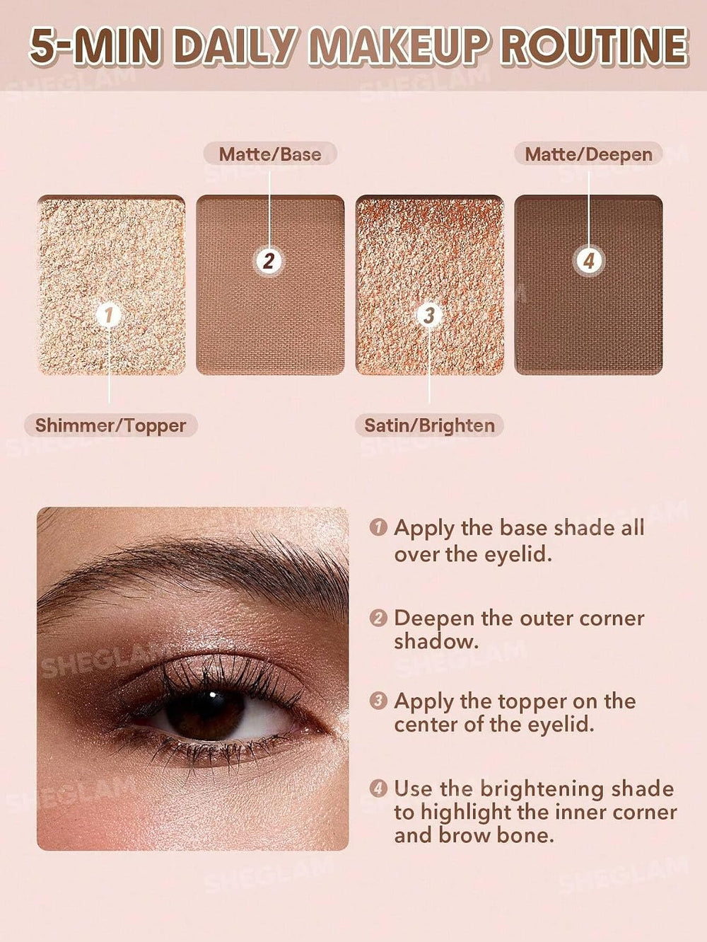 SHEGLAM The Essentials Pocket Eyeshadow Palette – Serene - 4.2 g