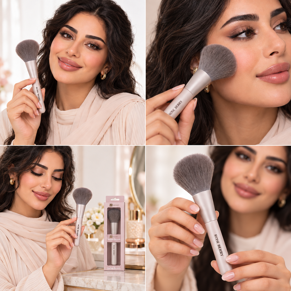 Velva Powder Brush Soft Fluffy Face Makeup Brush - MK3-269
