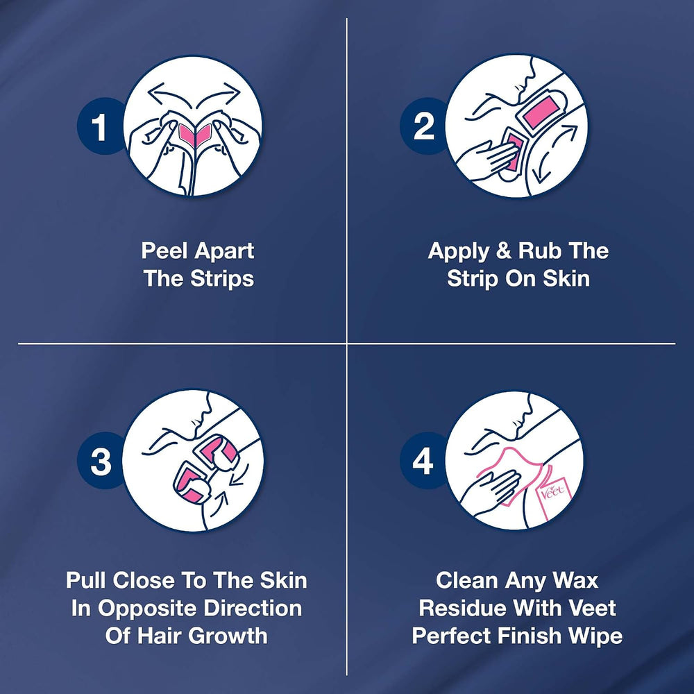 pure Wax strips HYPOALLERGENIC WAX FORMULA - 16 WAX STRIPS