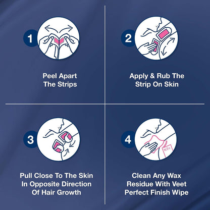 pure Wax strips HYPOALLERGENIC WAX FORMULA - 16 WAX STRIPS