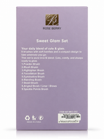 Makeup Brush Set Sweet - Glam Travel Kit - MK3-282B - 9PCS