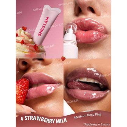 SHEGLAM GLAM Crystal Glaze Moisturizing Lip Care - Strawberry Milk