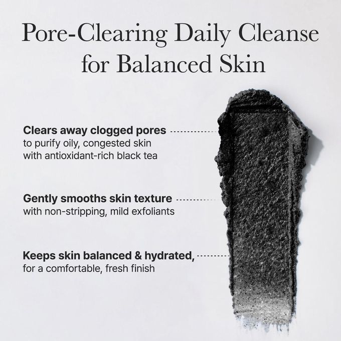 Arencia Black Tea Rice Mochi Cleanser Deep Pore Cleansing Gentle Foaming Wash - 120g