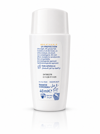 BREATHABLE UV SPECIALIST Invisible Daily Fluid +Niacinamide SPF VERY HIGH PA++++ UVA 50+ 40ml