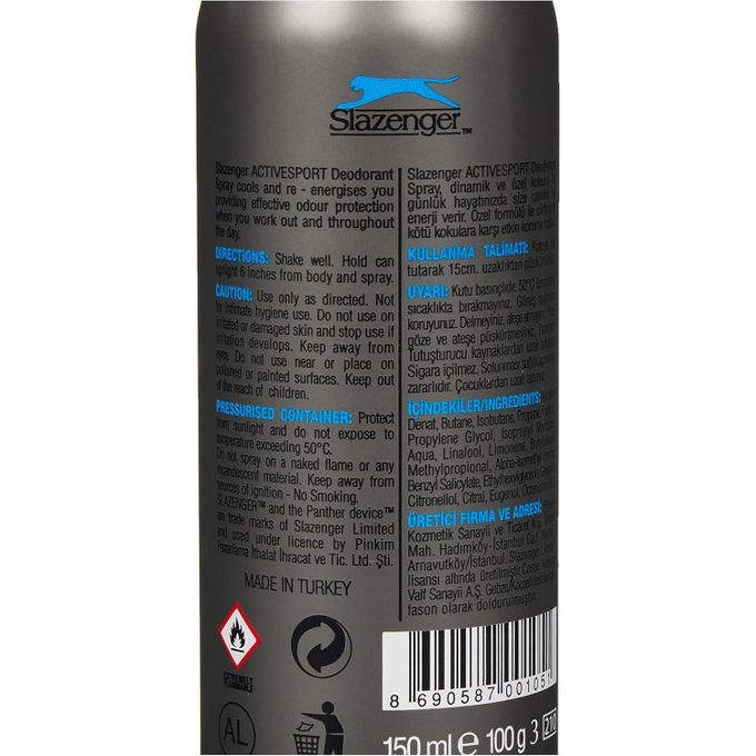 Active Sport Deodorant Spray for Men Blue – 150 ml