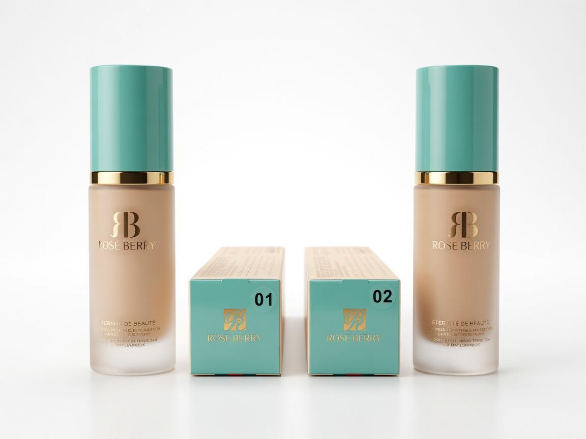 Rose Berry ETERNITE DE BEAUTE 24H WEAR BREATHABLE FOUNDATION shade 02 - 40ml