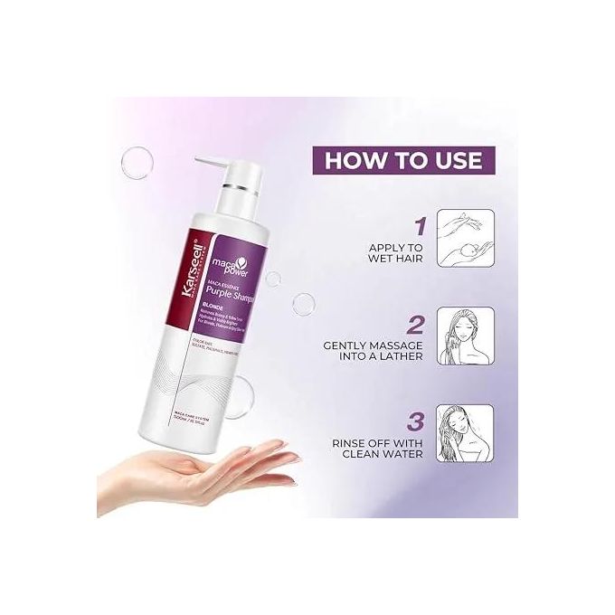 Maca Power Purple Shampoo – Maca Essence Blonde Care 500ml