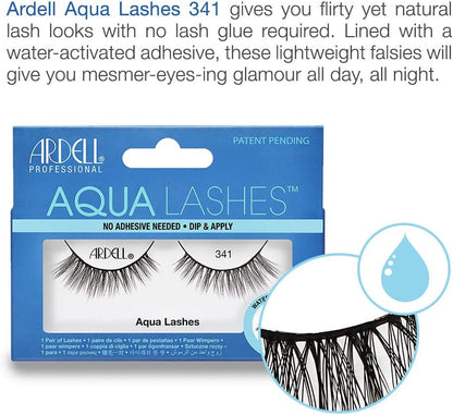 Aqua Lashes™ Water-Activated, Adhesive-Free False Eyelashes style 341