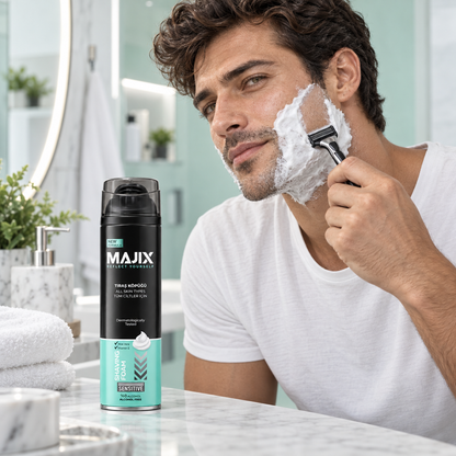 Sensitive Shaving Foam – Alcohol Free with Aloe Vera & Vitamin E - All Skin Types - 200ml